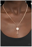 Paparazzi Prized Key Player - Copper Necklace