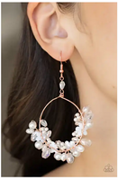 Paparazzi Floating Gardens - Copper Earrings