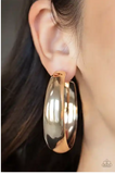 Paparazzi Flat Out Flawless - Gold Hoop Earrings