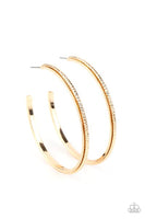 Paparazzi Sultry Shimmer - Gold Hoop Earrings