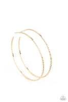 Paparazzi Pump Up The Volume - Gold Hoop Earrings