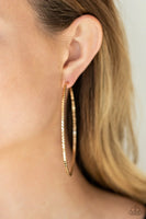 Paparazzi Pump Up The Volume - Gold Hoop Earrings