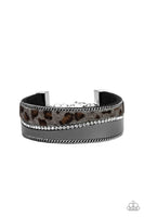 Paparazzi Flirtatiously Feline - Silver Wrap Bracelet