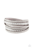 Paparazzi Rock Star Attitude - Silver Wrap Bracelet