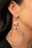 Paparazzi Haute Hysteria - White Earrings