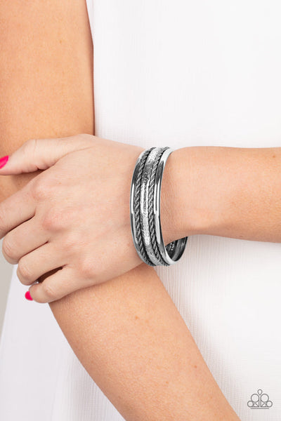 Paparazzi Off Road Relic - Silver Bracelet