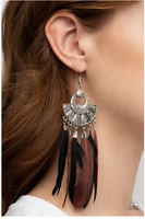 Paparazzi Plume Paradise - Multi Earrings