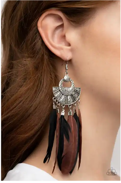Paparazzi Plume Paradise - Multi Earrings