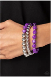 Paparazzi Summer Sabbatical - Purple Bracelet