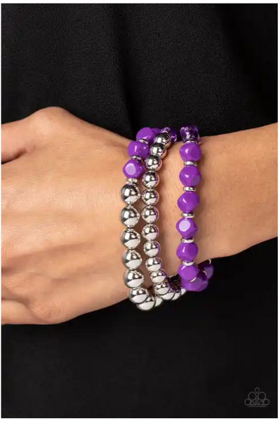 Paparazzi Summer Sabbatical - Purple Bracelet