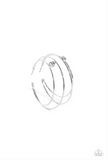 Paparazzi Theater HOOP - White Hoop Earrings