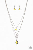 Paparazzi Tide Drifter - Yellow Necklace