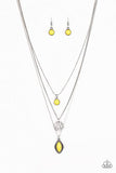 Paparazzi Tide Drifter - Yellow Necklace