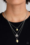 Paparazzi Tide Drifter - Yellow Necklace
