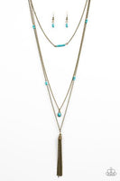 Paparazzi SANDSTONE Castles - Brass Necklace