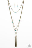 Paparazzi SANDSTONE Castles - Brass Necklace