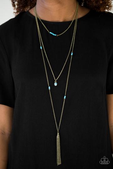 Paparazzi SANDSTONE Castles - Brass Necklace