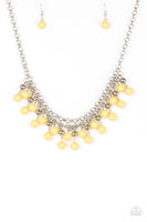 Paparazzi Friday Night Fringe- Yellow Necklace