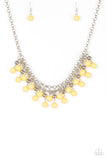 Paparazzi Friday Night Fringe- Yellow Necklace