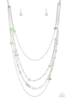 Paparazzi Glamour Grotto - Green Necklace
