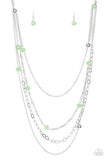 Paparazzi Glamour Grotto - Green Necklace