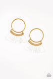 Paparazzi This Is Sparta! - Gold Earrings