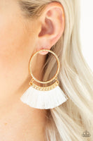 Paparazzi This Is Sparta! - Gold Earrings