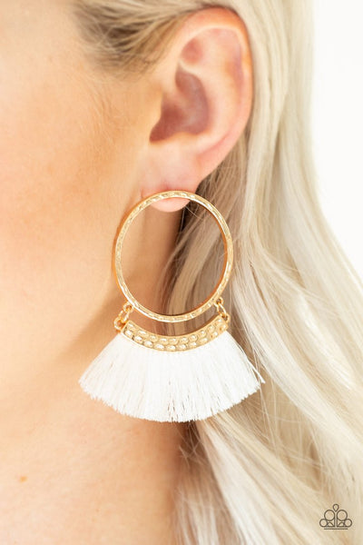 Paparazzi This Is Sparta! - Gold Earrings