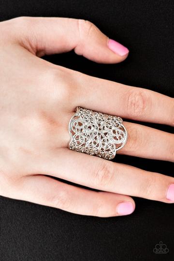 Paparazzi The Way You Make Me FRILL - Silver Ring