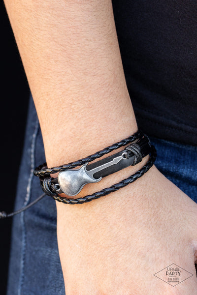 Paparazzi Lead Guitar - Black Urban Bracelet