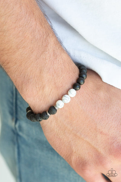 Paparazzi Karma - White Urban Bracelet