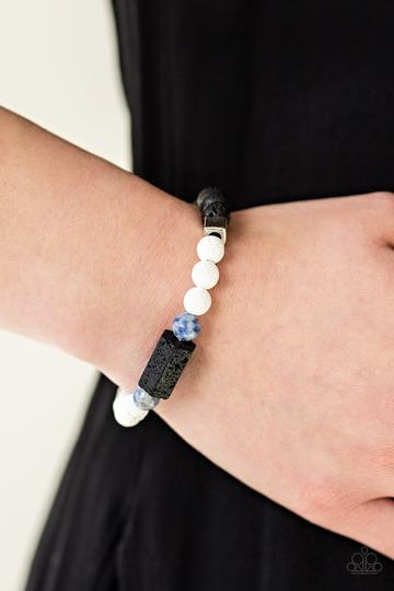 Paparazzi Run Out The BLOCK - Blue Urban Bracelet