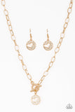 Paparazzi Heartbeat Retreat - Gold Necklace