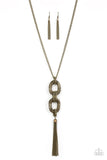 Paparazzi Enmeshed in Mesh - Brass Necklace