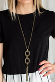 Paparazzi Enmeshed in Mesh - Brass Necklace