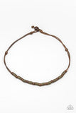 Paparazzi PIRATE First Class - Brown Necklace