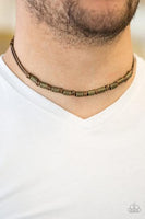Paparazzi PIRATE First Class - Brown Necklace