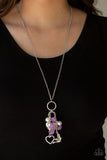 Paparazzi I Will Fly - Purple Lanyard Necklace