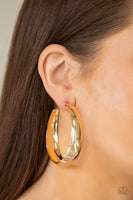 Paparazzi Gypsy Goals - Gold Hoop Earrings