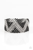 Paparazzi Desert Loom - Black Bracelet