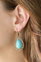 Paparazzi Sahara Serenity - Brass Earrings
