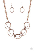 Paparazzi Urban Orbit - Copper Necklace