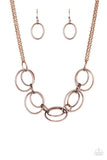 Paparazzi Urban Orbit - Copper Necklace