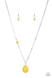 Paparazzi Peaceful Prairies - Yellow Necklace