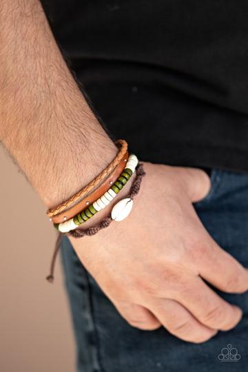 Paparazzi Beach Bounty - Green Urban Bracelet