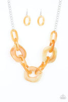 Paparazzi Courageously Chromatic - Yellow Necklace