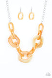 Paparazzi Courageously Chromatic - Yellow Necklace