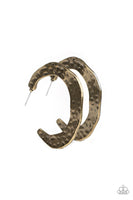 Paparazzi The HOOP Up - Brass Hoop Earrings