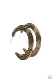 Paparazzi The HOOP Up - Brass Hoop Earrings