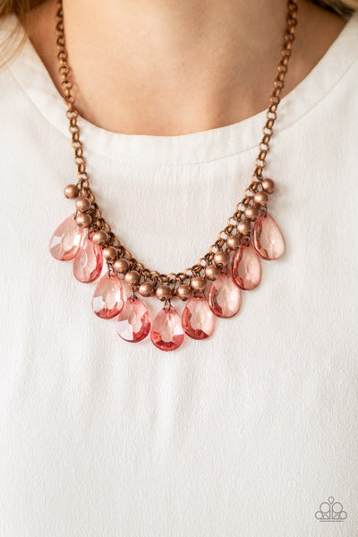 Paparazzi Fashionista Flair - Copper Necklace